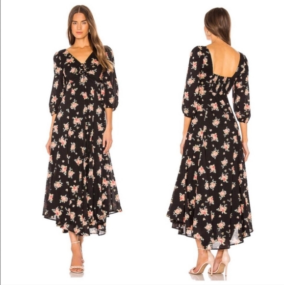 NWT.  Free People Sea Glass Midi Dress - Picture 1 of 7